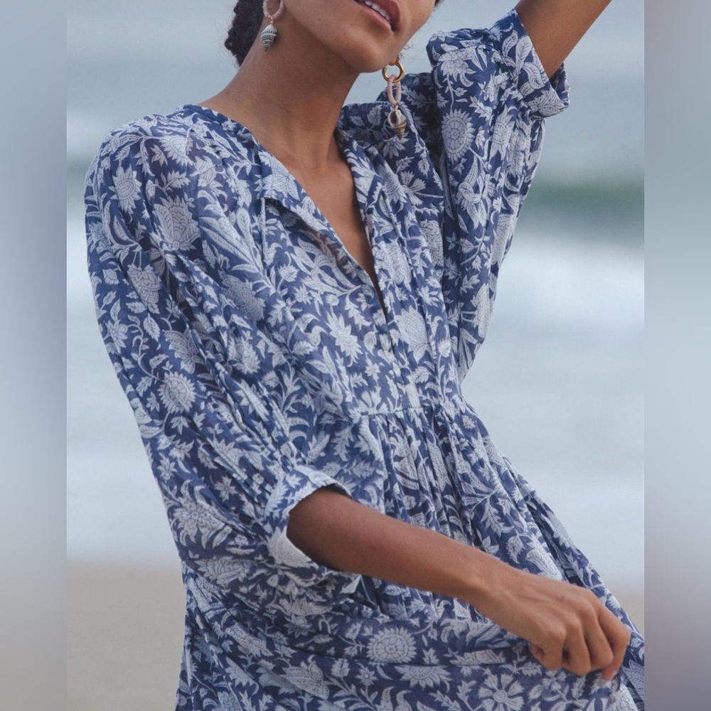 ‼️ New version! Blue Iris Daughters of India Kyra Midi Dress XL